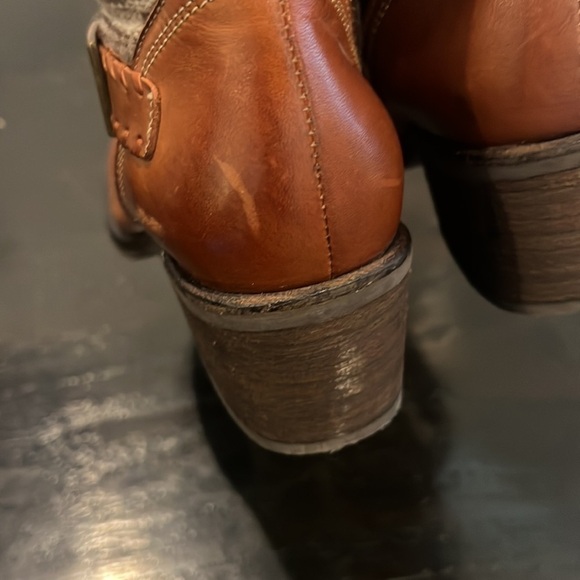 Fortress of Inca Peruvian Leather and wool boots Sz 7 - Picture 5 of 13